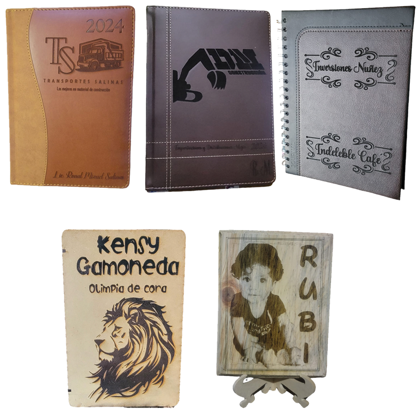 Agendas con grabado láser